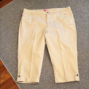 Woman Within Tan Capris